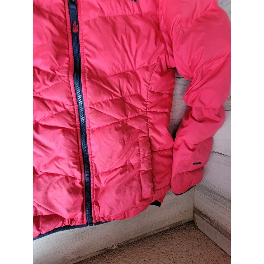 North face 550 medium plush pink zip up youth medium jacket puffer winter